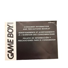 Game Boy Consumer Information Precautions Booklet DMG-USA-4 Insert Only