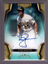 MARK McGWIRE 2024 Topps Five Star #FSA-MMC Aqua Autograph Auto #05/75