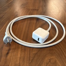 Genuine Apple 10W USB Power Adapter with 3-Prong 6  Power Ext Cord Model A1357