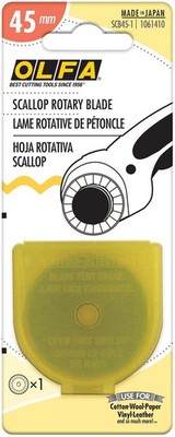 Decorative 45mm Scallop Blade SCB45 1 Olfa#1