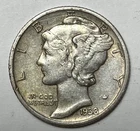 Photo of a 1938-D Mercury Dime from an eBay listing that sold on Jul 17, 2026