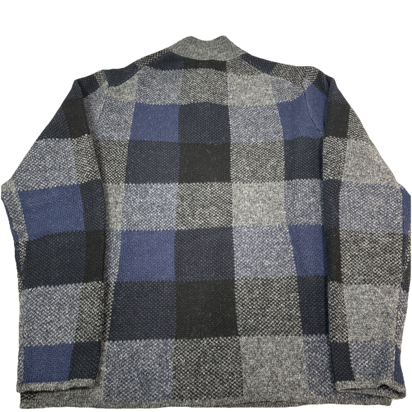Woolrich Patchwork Wool Blend 1/4 Snap Pullover S… - image 3
