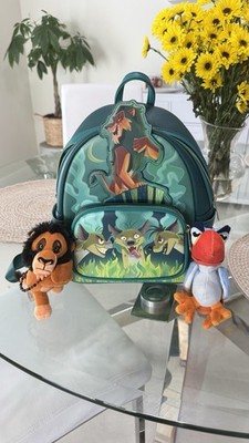 Be Prepared The Lion King Scar Loungefly Backpack + Accessories Disney