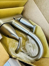 Moen 84128SRN Essie Bathroom Faucet W/Drain&Lift- Brushed Nickel 