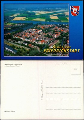 Ansichtskarte Friedrichstadt (Eider) Luftbild Luftaufnahme 1990