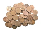 1940's & 1950's AU/BU Red Brown Lincoln Wheat Cent Roll *593