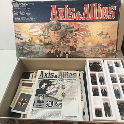 Axis And Allies Board Game Vintage Spring 1942 Milton Bradley 1987- 99% Complete