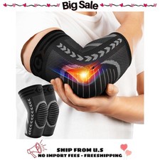 2 Pack Elbow Brace for Tendonitis and Tennis Elbow,Golfers Elbow Arm Compression