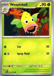 Weepinbell 070/165 Scarlet & Violet 151 Common