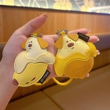 Dopamine Banana Mango Dog Keychain - Cute Cartoon Fruit Dog Bag Charm Gift
