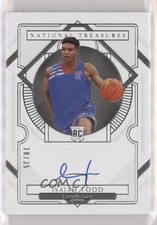 2021 Panini National Treasures Collegiate Rookie 18/35 Isaiah Todd #53 Auto 0z0n