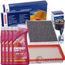 BOSCH FILTERSET+MANNOL 5W30 ÖL für SMART 451+BRABUS CABRIO COUPE 61-102 PS
