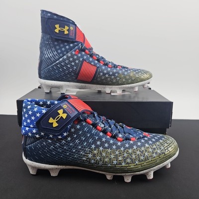 Under Armour Highlight MC USA Americana Mens Football Cleats 3025740-100 New