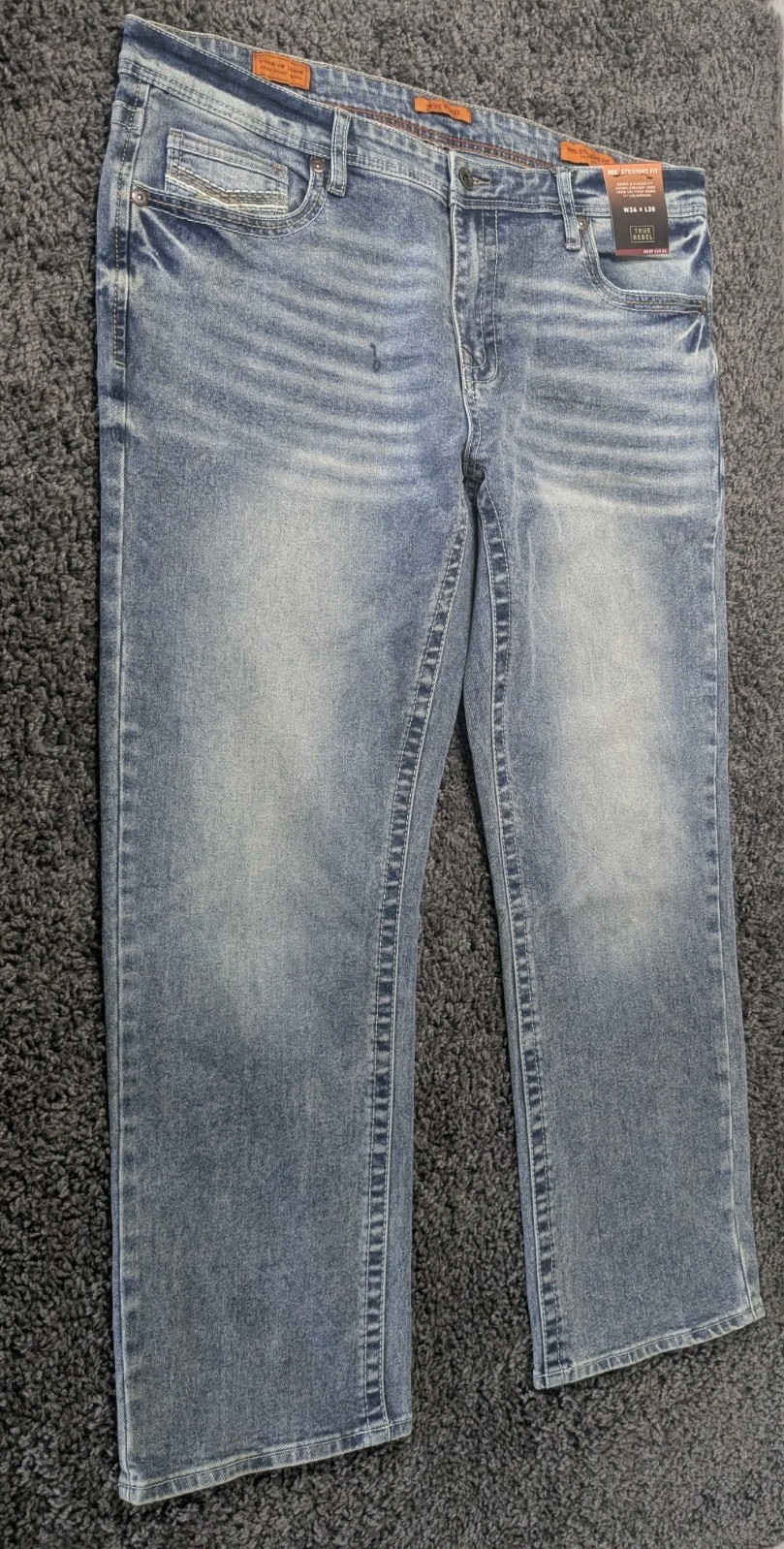 's 805 Straight Fit W36 L30 Blue Premium Denim