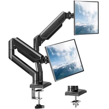 Dual Monitor Mount Fits 17 to 32 Inch Computer Screen, Dual Monitor Arm Hold ...