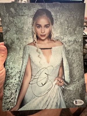 Emilia Clarke Signed 10x8 Photo - Game Of Thrones  - Daenerys - BECKETT COA