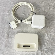 Apple iPod 30-Pin Dock A1006 w/ USB Cable 10W A1357 Adapter Line Out