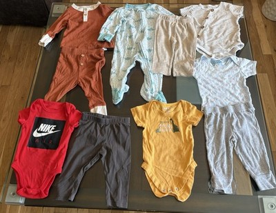 Nike Rabbit + Bear Burt's Bees Baby Clothing Lot 3-6M Multicolor Dino Sports
