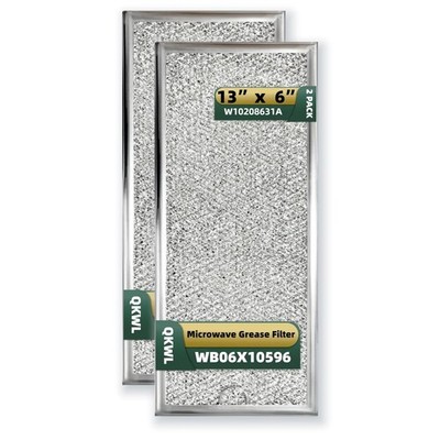 QKWL High-Efficiency Microwave Grease Filter (2-Pack) - Exact 2 Pack 