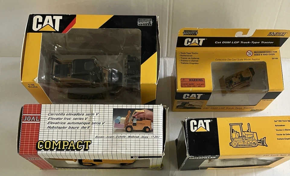 6 NORSCOT JOAL DIECAST HEAVY EQUIPMENT LOT CAT TRACTOR 297C D5M D5C LOADER NEW - Image 3 of 4
