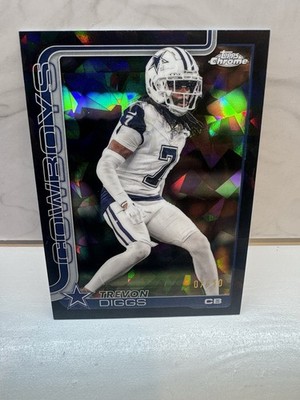 2025 Topps Chrome Black Sapphire Trevon Diggs NUMBER MATCH 7 /10 Cowboys NFL