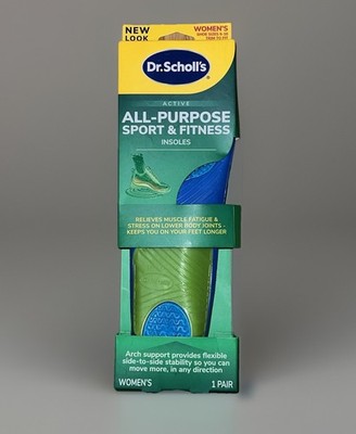 Dr. Scholls  All Purpose Sport & Fitness Insoles WOMENS size 6 to 10