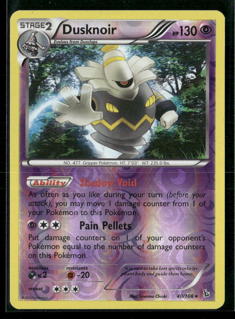 Dusknoir Holo Rare XY - Flashfire 40/106 LP