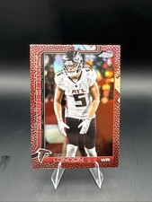 2025 Topps Chrome - Drake London #12 Leather Refractor Atlanta Falcons