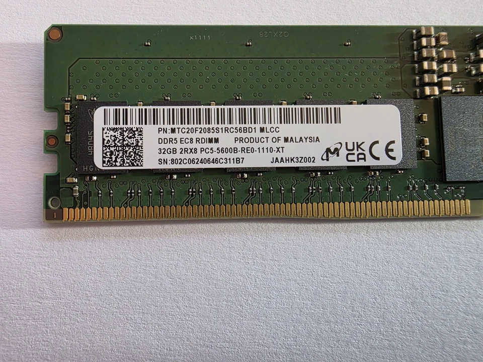 Micron 32GB MTC20F2085S1RC56BD1 MLCC Memory for HP Z4 G5 Workstation Desktop PC - Image 4 of 4