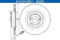 ATE Bremsscheiben BelüFtet Vorne Passend FüR Toyota Yaris P21 PA1 PH1