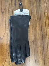 WILSONS LEATHER Women  s Medium Black Unlined Leather Driving Gloves NWT NOS NEW