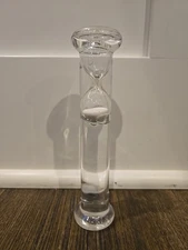 Floating Hourglass Timer 90 Seconds White Sand 6" Tall