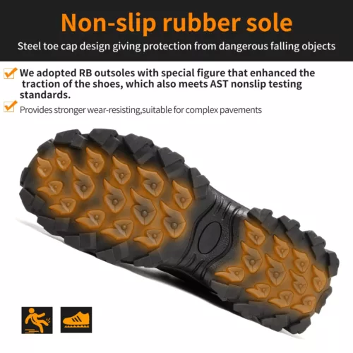【Heavy Duty】Mens Work Boots Safety Shoes Steel Toe Cap Sneakers Lightweight - Imagen 37 de 41
