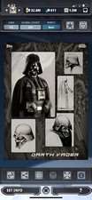 Topps Star Wars Digital Card Trader White Sketch To Screen Darth Vader Award