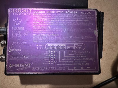 Ambient Recording ACL-202 CLockit Timecode Generator w/ cable and pouch ...