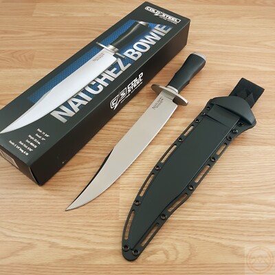 Cold Steel Natchez Bowie Fixed-Blade Knife 11.75'' 4034 Stainless Blade Micarta