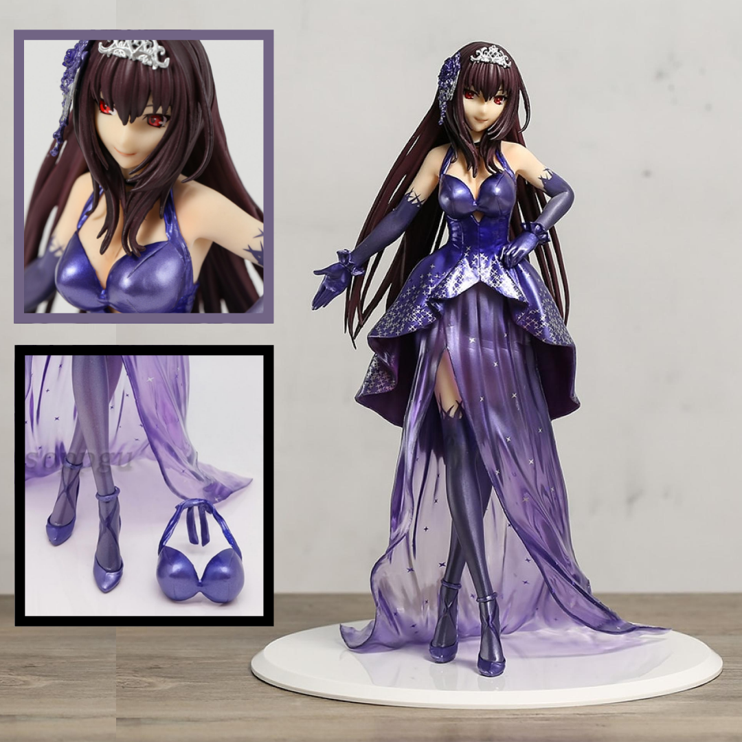 green emerald velvet dress Fate/Grand Order QUES Q Lancer/Scathach Heroic Spirit Formal Dress Ver