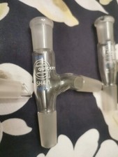 Quickfit&trade; Borosilicate Glass Still Head Adapter SH4/1  (14/23) Made In England