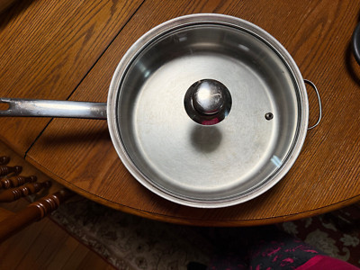 Tools of the Trade 10,5''  Stainless Steel Frying Pan Skillet with Handle & Lid