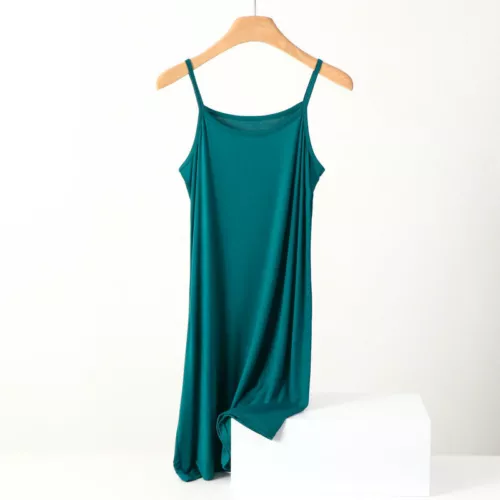 Damen Camisole Baumwolle Unterkleid locker Petticoat Unterrock Negligee Nachthemd - Bild 27 von 36