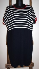 NAUTICAL~Knit Sweater DRESS~Blue~NAVY DEPARTMENT~Short Sleeve~RED TRIM~XL~XXL