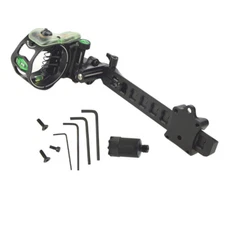 Archery Compound Bow Sight Lock Micro 5 Pin .019" Adjustable Long Pole Hunting