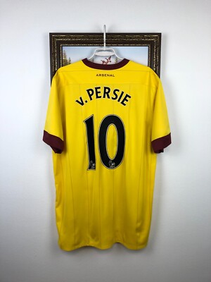 Arsenal football shirt 2010 Soccer #10 v. Persie Nike Jersey Mens