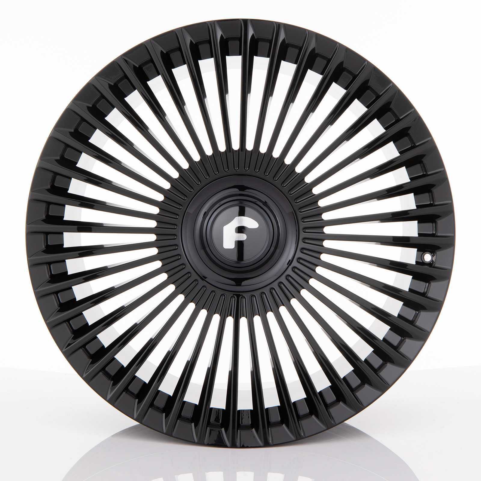 24" Forgiato Trimestre-M Gloss Black Concave Wheels Rims Fits Rolls-Royce Ghost