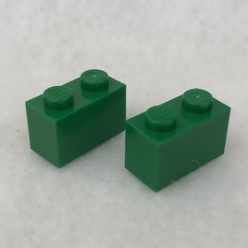 LEGO 3004 Green Brick 1 x 2 (x2)