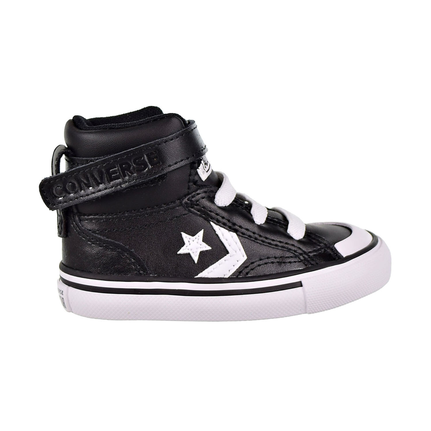 Converse Pro Blaze Strap Hi Toddler's Shoes Black-White 763532C | eBay