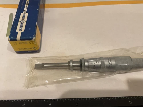 New Scherr Tumico Blade Micrometer Head, 0 - 1.000" Travel, 0.001" Grads,  045L