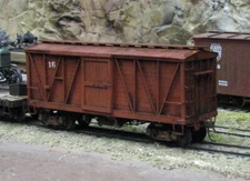 On3 /On30 PEACH BOTTOM 24' OUTSIDE BRACED BOX CAR WISEMAN MODEL SERVICES KIT