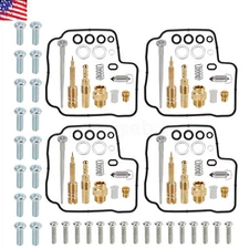 4X For honda CBR600F 1987-1990 CBR600 carburetor repair kit floating needle seat