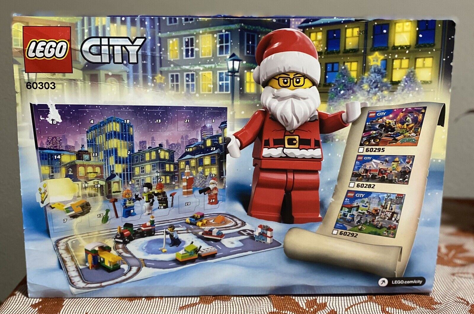 LEGO City Advent Calendar 60303 Building Kit City Play 349pcs New